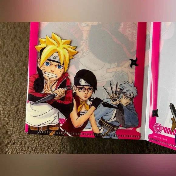 Boruto Naruto Next Generations Clear File Photo Case & Postcard Japan Anime - Picture 9 of 14